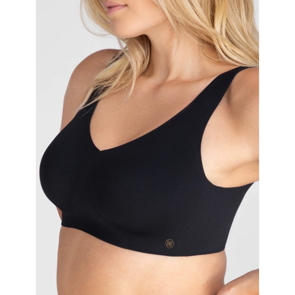 Honeylove V-Neck Wireless Bra Black Size XS 32B 32C